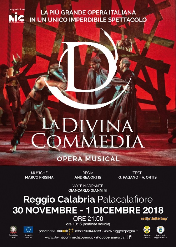 LA GRANDE OPERA MUSICAL ‘LA DIVINA COMMEDIA’ AFFASCINA LA CALABRIA LA GRANDE OPERA MUSICAL ‘LA DIVINA COMMEDIA’ AFFASCINA LA CALABRIA