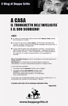 BEPPE GRILLO IL 5 GIUGNO IN CALABRIA