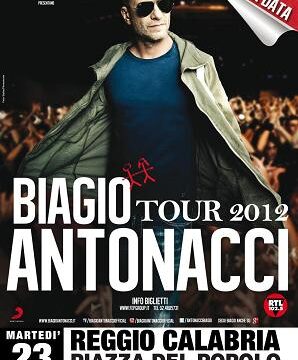 BOOM DI BIGLIETTI, BIAGIO ANTONACCI A REGGIO SI SPOSTA IN PIAZZA DEL POPOLO!